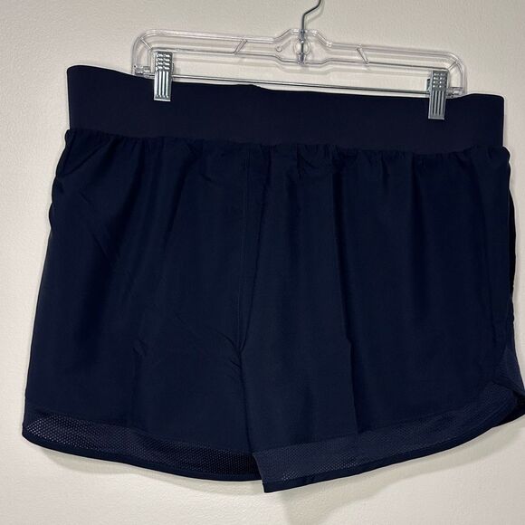 Under Armour Women's UA Locker Woven Shorts 1351232 Sz XL NWT Navy Sport Running - Picture 4 of 4